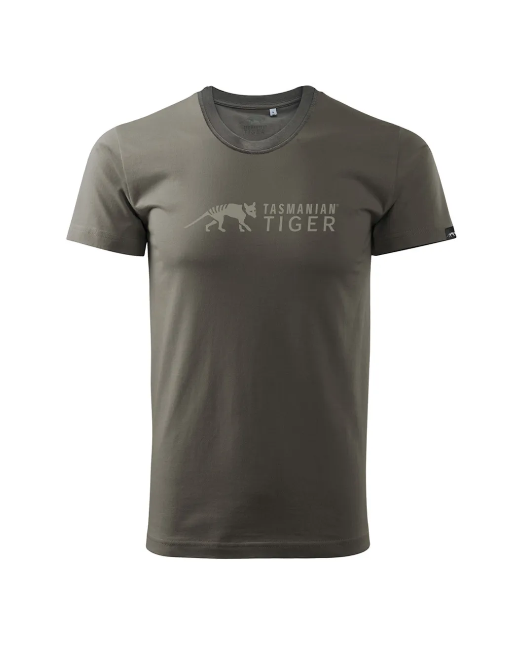 TT Logo Shirt Steingrau Oliv