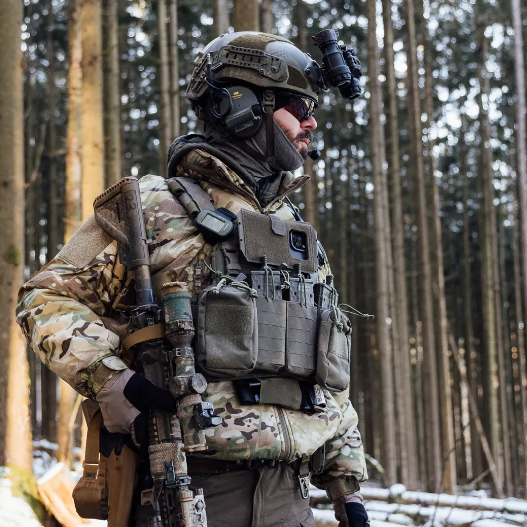 TT Modular Chest Rig 4xM4 IRR Steingrau Oliv