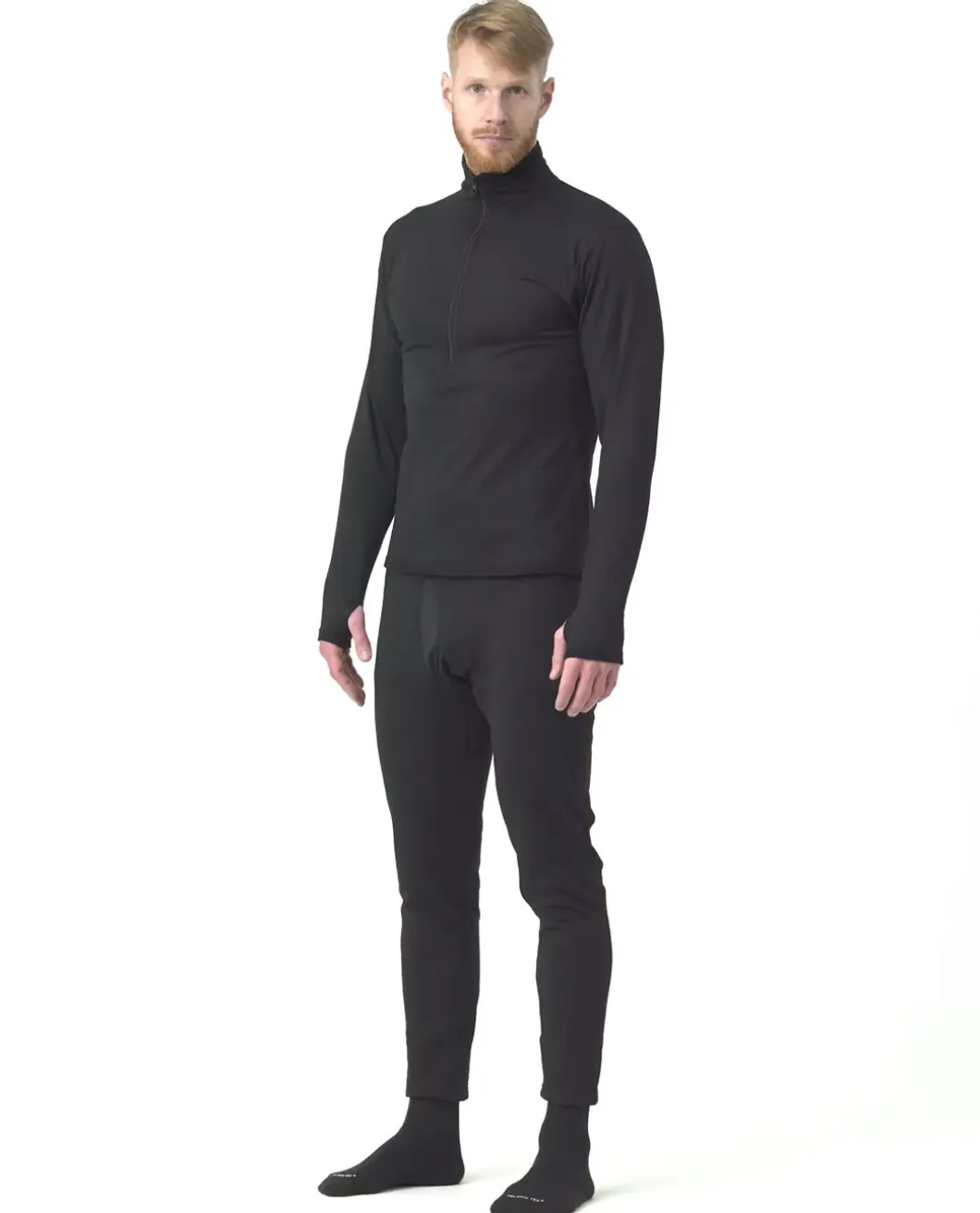 Underwear Long John US LVL 2 Black Schwarz