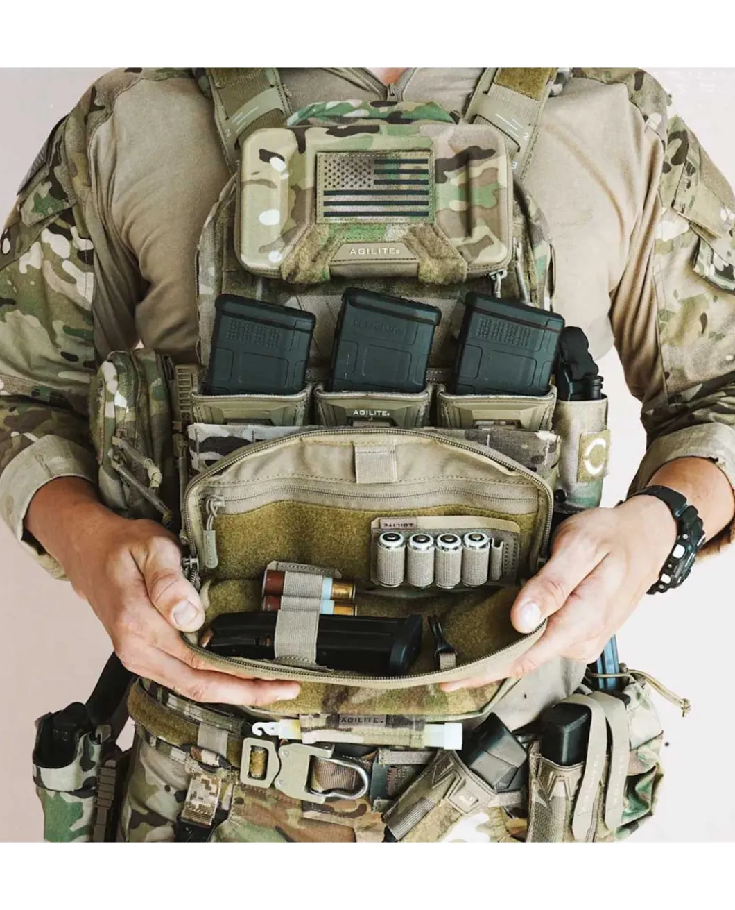 Wide Admin Pouch Multicam