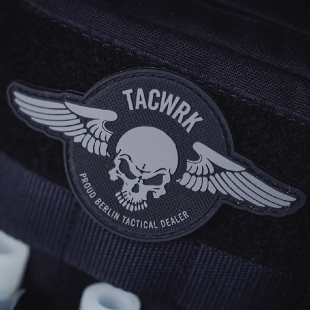 Wings Patch Rund Oliv