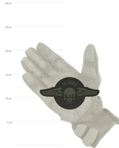 Wings Patch Rund Oliv