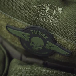 Wings Patch Rund Oliv