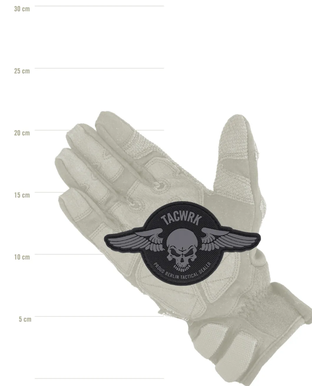 Wings Patch Rund Schwarz