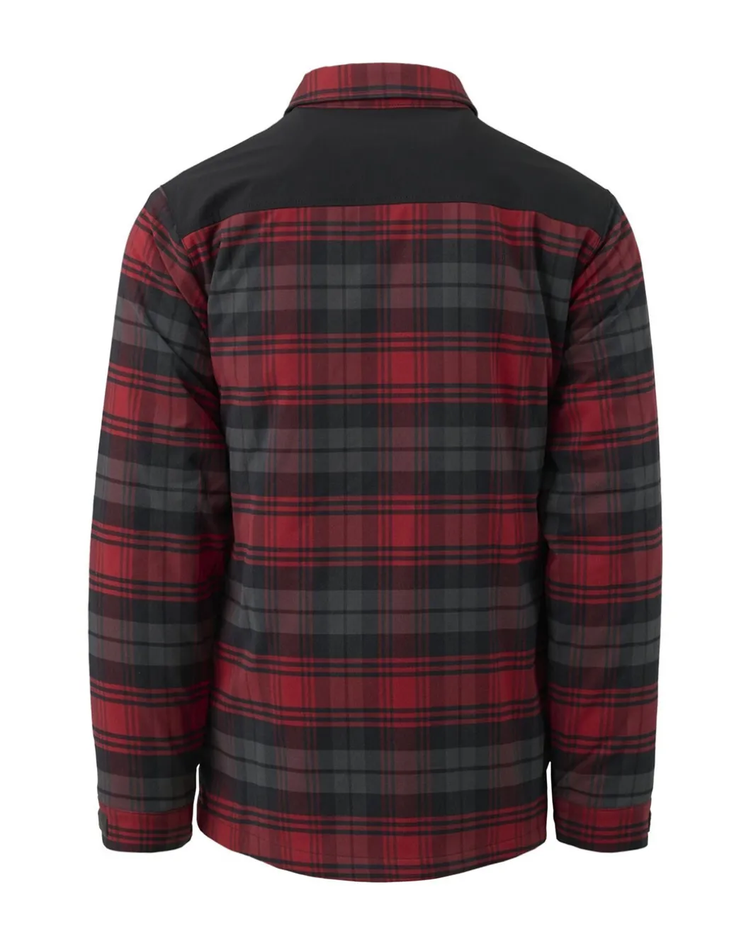 Winter Warden Shirt Slate Crimson Plaid