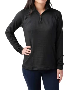 Women's Stratos 1/4 Zip Black Schwarz