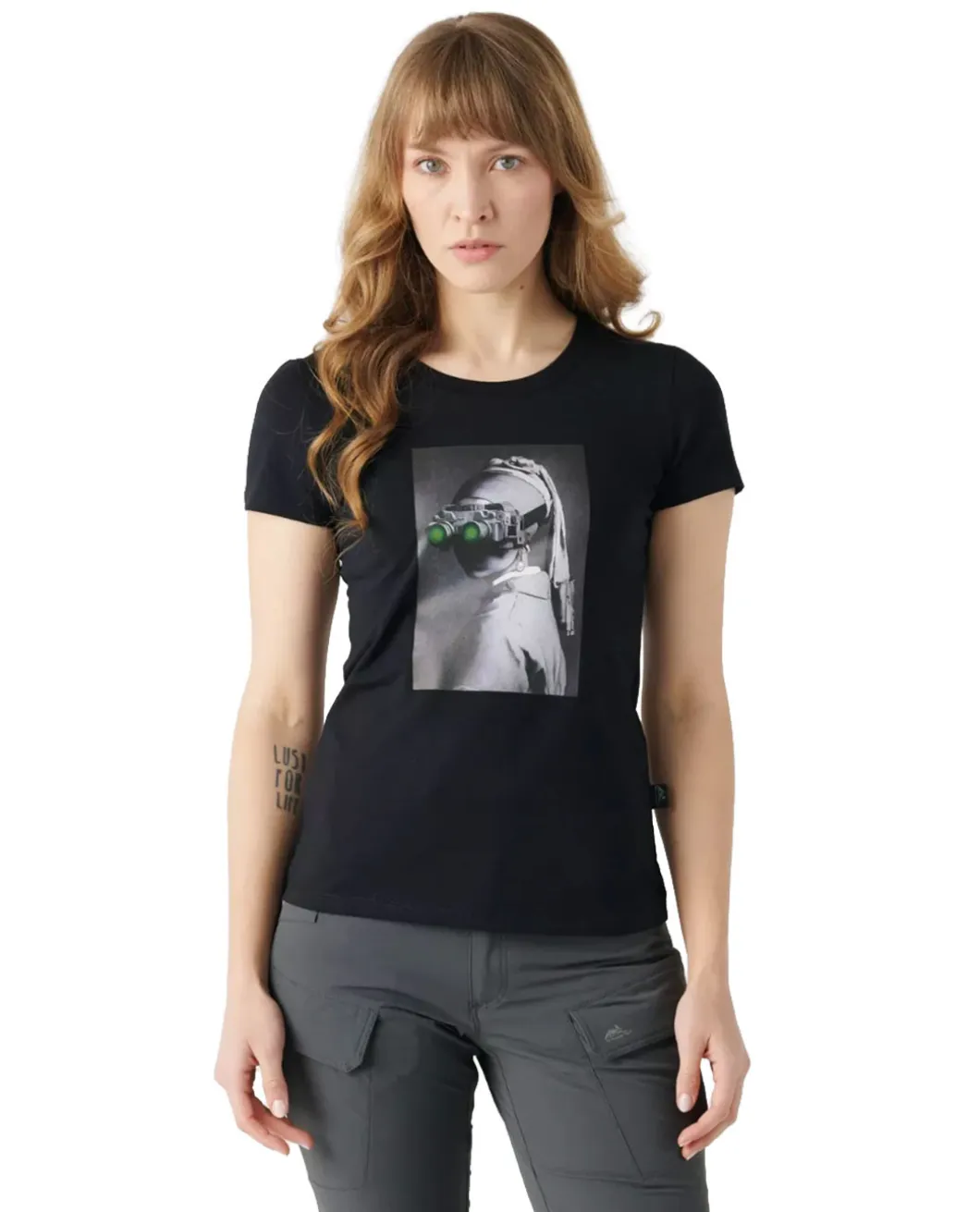 Women's T-shirt (NVG Girl) Black Schwarz