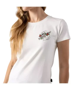 Women's T-Shirt Slim (Come and take it) White