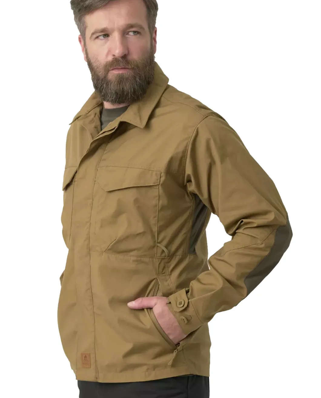 Woodsman Shirt Coyote / Taiga Green