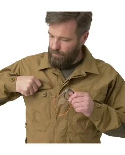 Woodsman Shirt Coyote / Taiga Green