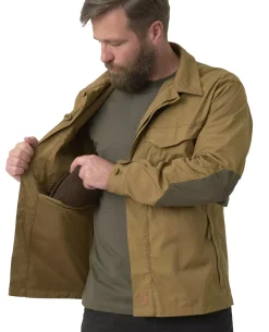 Woodsman Shirt Coyote / Taiga Green