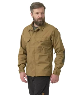 Woodsman Shirt Coyote / Taiga Green