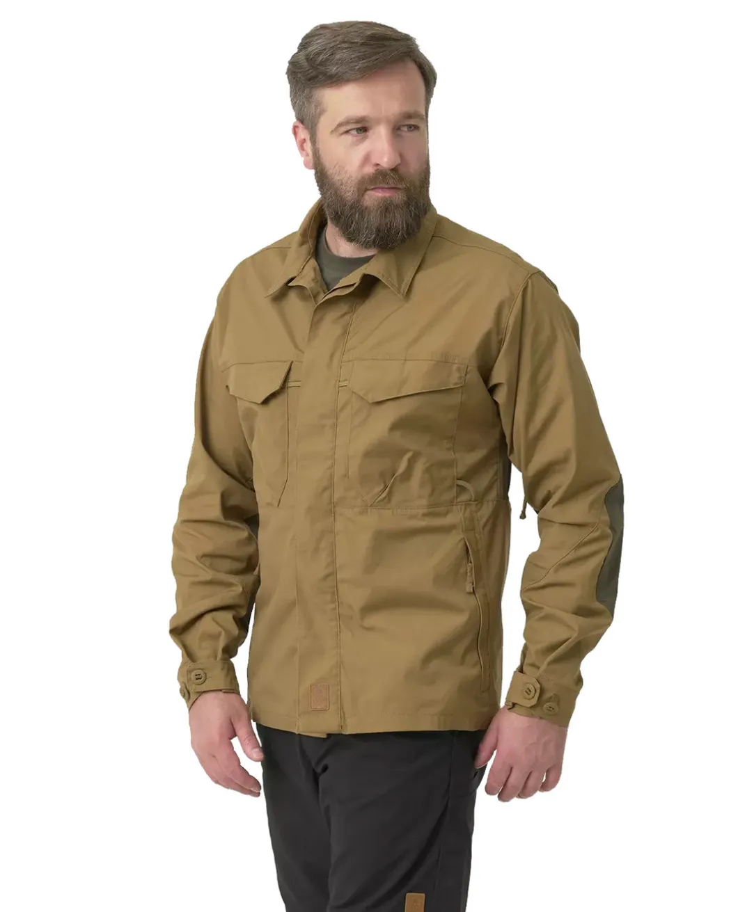 Woodsman Shirt Coyote / Taiga Green