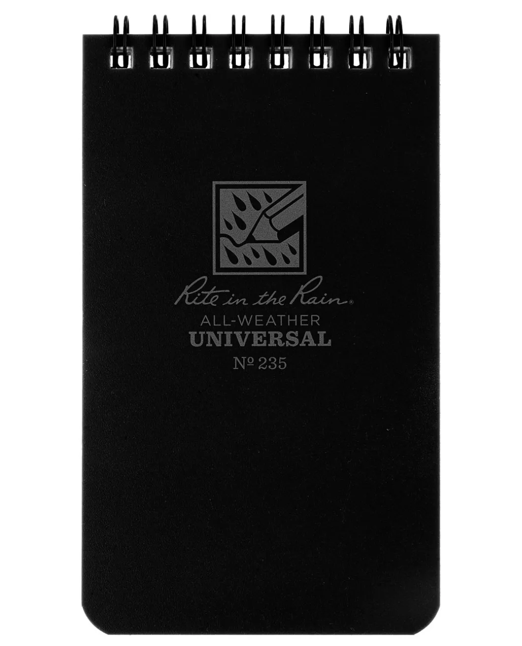 3 X 5 Notebook Black Schwarz