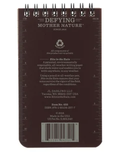 3 X 5 Notebook Brown