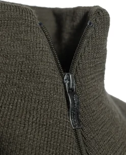 Zip Turtleneck 400 Pine green