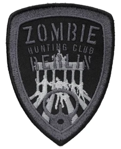Zombie Hunting Club Patch Schwarz